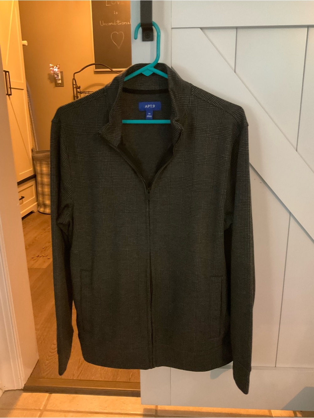 Apt. 9 Men's Charcoal Gray Zip-Up Sweater
